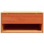 vidaXL Table de chevet Brun cire 50 x 32 5 x 24 cm Bois massif en pin