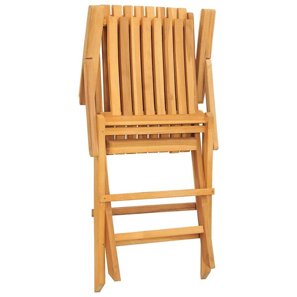 vidaXL Chaises de jardin pliantes lot de 6 61x67x90cm bois massif teck