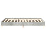 vidaXL Cadre de lit sans matelas gris béton 135x190 cm bois ingénierie