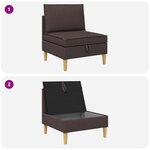 vidaXL Sofa avec rangement Tissu