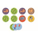 Djeco DJ08159 - Jeux Éducatifs - Mémo Jungle 30 pièces