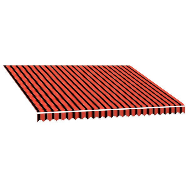 vidaXL Toile de rechange pour auvent Orange et marron 350 x 250 cm