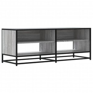 vidaXL Meuble TV sonoma gris 120 5x40x46 cm bois d'ingénierie et métal
