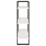 vidaXL Bibliothèque à 3 niveaux Blanc 80x30x105 cm Bois de pin massif