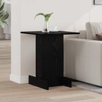 vidaXL Table d'appoint Chêne noir 44 5 x 45 x 55 cm Bois d'ingénierie
