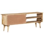 vidaXL Meuble TV 140x30x50 cm Bois de manguier massif