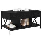 vidaXL Table basse Chêne noir 100 x 55 x 48 5 cm Bois d'ingénierie