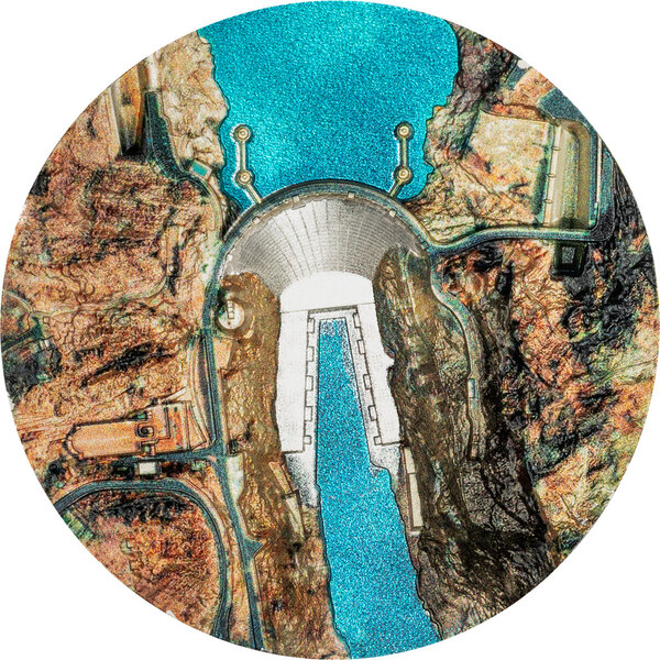 Monnaie HOOVER DAM 2 Oz Argent 10$ Cook Islands 2026 (PRÉCOMMANDE)