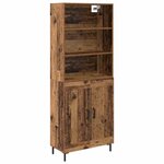 vidaXL Haut Armoire Bois ancien 69 5 x 34 x 180 cm Bois d'ingénierie