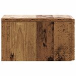 vidaXL Table d'appoint murale 2 pc Bois ancien 34 5 x 33 x 20 cm
