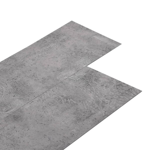 vidaXL Dalles de plancher PVC autoadhésif 5 21 m² 2 mm marron ciment