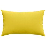 vidaXL Coussins de canapé 2 Pièces Jaune clair 50 x 30 cm tissu