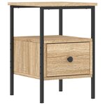 vidaXL Tables de chevet 2 Pièces chêne sonoma 34x36x50 cm bois ingénierie