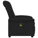 vidaXL Fauteuil de massage inclinable Noir Tissu