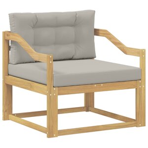 vidaXL Sofa de milieu extérieur Polyester Blanc