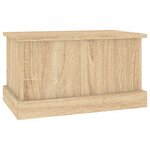 vidaXL Coffre de rangement Chêne Sonoma 50x30x28 cm Bois d'ingénierie