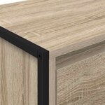 vidaXL Buffet avec tiroir Sonoma 81 x 36 x 150.5 cm Bois d'ingénierie