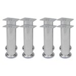 vidaXL Pieds ronds de canapé 8 Pièces Chrome 180 mm