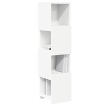 vidaXL Meuble d'angle Blanc 25 5x25x102cm Bois d'ingénierie
