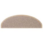 vidaXL Tapis d'escalier autocollants 30 Pièces 65x21x4 cm beige clair