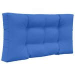 vidaXL Coussin de canapé d'extérieur 2 Pièces Bleu royal Polyester