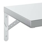 vidaXL Étagères murales 2 Pièces 100x30 cm argenté acier inoxydable