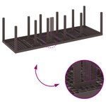 vidaXL Ensemble de salle à manger de jardin 13 pièces avec coussins marron poly osier