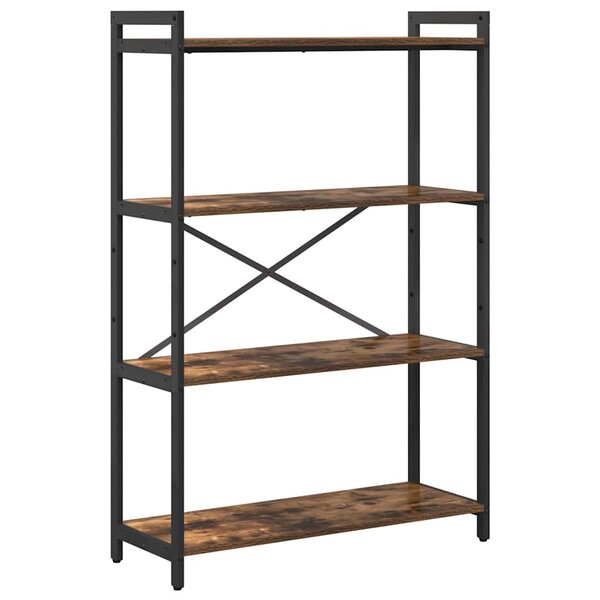 vidaXL Étagère Chêne fumé 80 x 30 x 120 cm Bois d'ingénierie