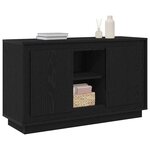 vidaXL Buffet Chêne noir 102 x 35 x 60 cm Bois d'ingénierie