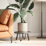 vidaXL Pieds en épingle à cheveux pour table basse 4 pièces Noir 20 cm Acier massif