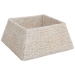 vidaXL Collier de sapin de Noël Blanc 60 x 60 x 28 cm Jacinthe d'eau