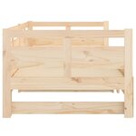 vidaXL Lit coulissant sans matelas bois de pin massif 2x(90x190) cm