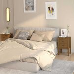 vidaXL Tables de chevet 2 Pièces Marron miel 40x35x61 5 cm Pin solide