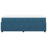 vidaXL Sommier à lattes de lit avec matelas Bleu foncé 90x190 cm