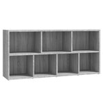 vidaXL Armoire à livres Sonoma gris 50x25x106 cm