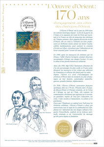 Document philatélique - 170 ans de L'Œuvre d'Orient