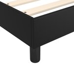 vidaXL Cadre de lit sans matelas noir 90x200 cm similicuir