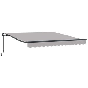 vidaXL Auvent Rétractable Gris clair 300 x 250 cm Polyester et Acier