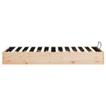 vidaXL Cadre de lit ottoman avec rangement Naturel 160 x 200 cm