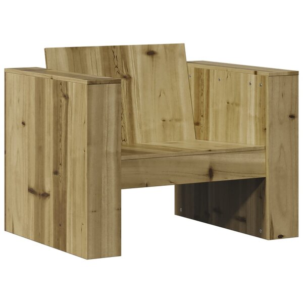 vidaXL Canapé de jardin 79x60x62 cm bois de pin imprégné