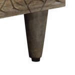 vidaXL Table de chevet gris clair 50x33x60 cm bois de manguier massif