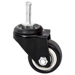 vidaXL Roues pour jardinière 4 Pièces noir 8x3 5x8 cm fer