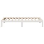 vidaXL Cadre de lit sans matelas blanc 90x200 cm bois de pin massif