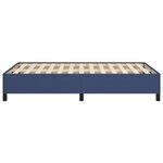 vidaXL Cadre de lit sans matelas bleu 120x190 cm tissu