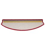 vidaXL Tapis d'escalier 10 Pièces 65x24x4 cm Rouge bordeaux
