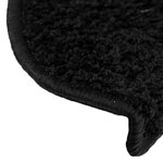 vidaXL Tapis d'escalier 30 pièces 65 x 21 x 4 cm Noir Demi-rond Grand