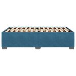vidaXL Cadre de lit sans matelas bleu 120x200 cm velours
