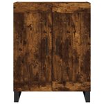 vidaXL Buffet haut Chêne fumé 69 5x34x180 cm Bois d'ingénierie