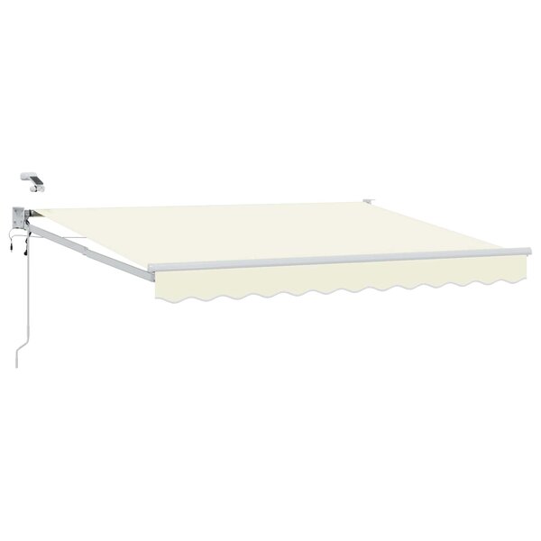 vidaXL Auvent rétractable électrique Crème 2 5 x 2 m