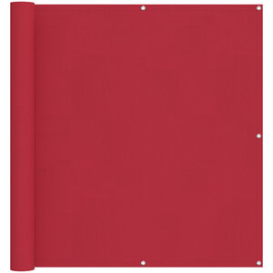 vidaXL Écran de balcon 110 x 800 cm Tissu Oxford Rectangulaire Rouge